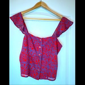Chelsea & Violet Feminine Crop Blouse